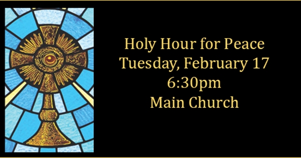 Holy Hour  for Peace