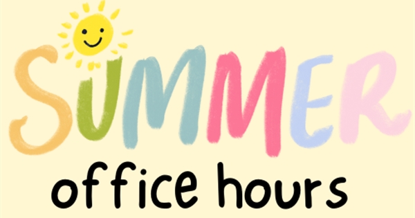 Parish Office Summer Hours