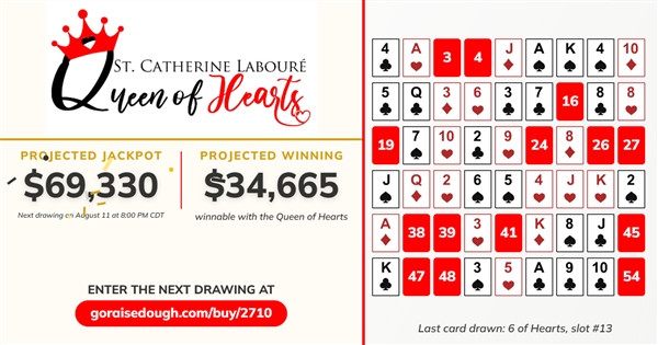 SCL Queen of Hearts Drawing  8pm Tuesdays