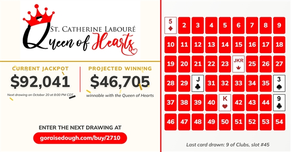 Get your ticket today - Queen of Hearts is over  $92,000💰