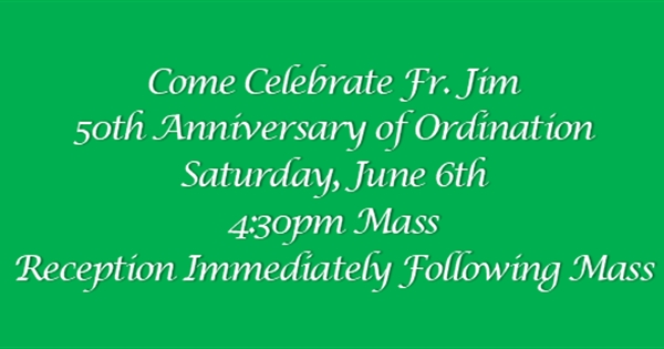 Father Jim's 50th Ordination Anniversary