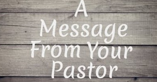A note from Fr. Dominic