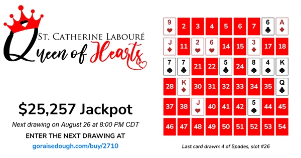 QUEEN OF HEARTS IS at $25,257