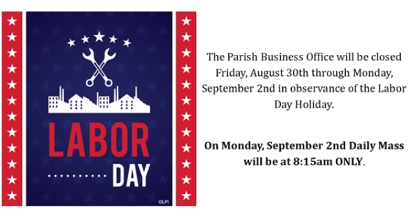 Labor Day Weekend Information