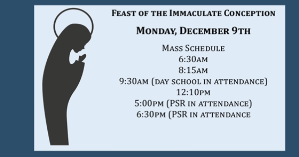 Feast of the Immaculate Conception