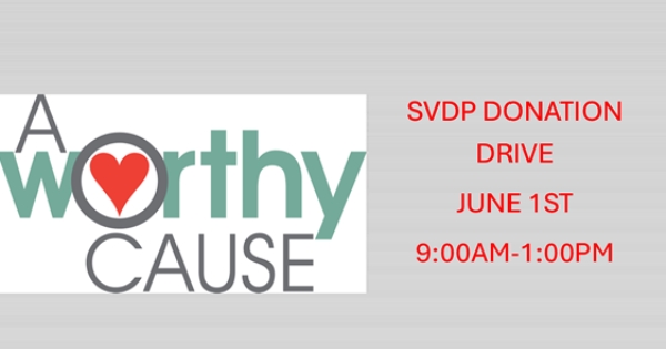 SVDP DONATION DRIVE