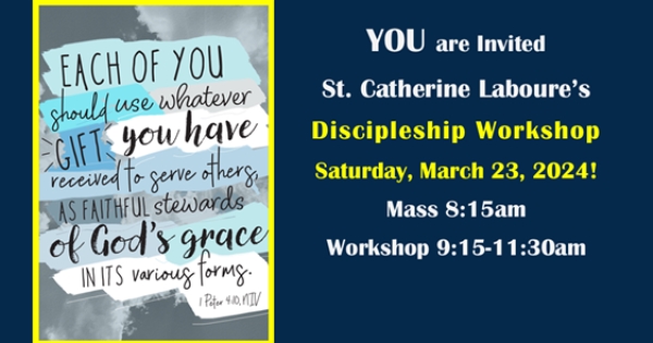 You Are Invited - SCL Discipleship Workshop